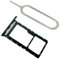SIM Card Tray SD Card Tray Holder Slot Replacement for Lenovo Tab M10 Plus/TB-X606F Black