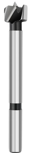 HSAWBIT 15mm Forstner Drill Bit for Woodworking, Forstner Bit Wood Drill Bits for Holes, Hinge Cutter (Ø15mm, length 90mm, Round Shank)