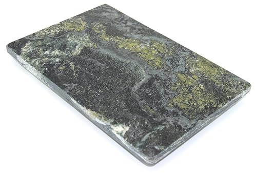 Schneidebrett aus Stein - Servierplatte - Küchenbrett - Steinplatte - Untersetzer - 2 Größen (Panonia Grün Matt, 30L x 20B cm)