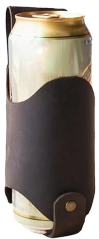 Porte-bière, ceinture de bière, porte-bouteille en cuir PU, porte-canette de bière, porte-bière, porte-bière, comme cadeau créatif pour les hommes, facile à transporter, mains libres