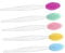 Healvian 5Pcs Silicone Lip Scrubber Brushes Dual Sided Exfoliating Lip Brush Tools for Smooth Gentle Intense Scrub Options