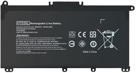 JKDND HT03XL L11119-855 Batteria per Computer Portatile 11.55V 41.9Wh Compatibile con HP Pavilion 15-da 15-Db 15-DW 15-CS 15-DY 17-by 17-CA 14-CE 14-CF 14-DF 14-DQ 14-Dk Series