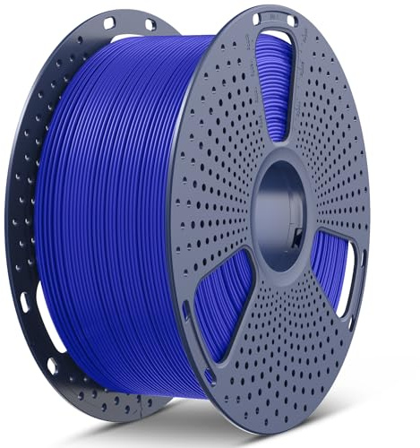 SUNLU Large Spool 3KG PLA Plus Filament 1.75mm, Kleinblau | 3D Drucker PLA+ Filament ±0.02 mm, Härter und Stärker, 3kg Spule