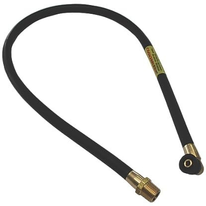 MICROLINE Gas Cooker Hose 9.5MM X 1100MM, Male BSP Taper Threaded Connection, 1 in Pack