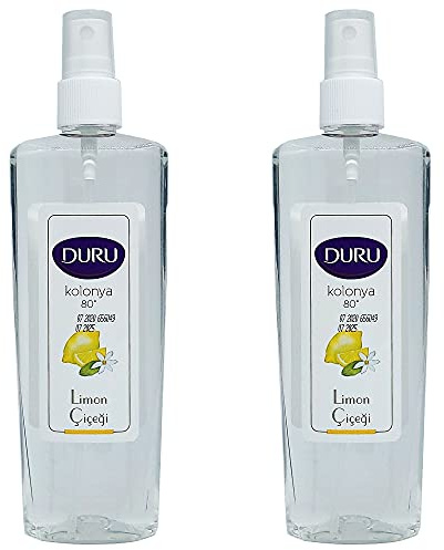 DURU LEMON COLOGNE LIMON KOLONYA SPRAY PUMP BOTTLE 150ML (2 pcs offer)