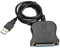 Demiawaking Neuer USB 1.1 zu DB25 weiblicher Port-Druck-Konverter-Kabel LPT Schwarzes