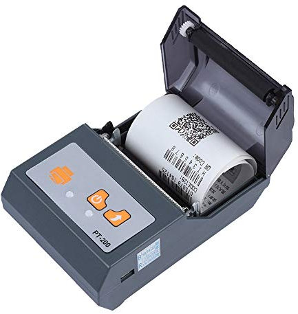 90 mm/s Mini Impresora Bluetooth Portátil,58 mm Impresora Térmica Inalámbrica de Mano,7.4V 1500mAh Impresora Térmica de Recibos,Impresora Térmica de Tickets Recargable para Windows/Android EU
