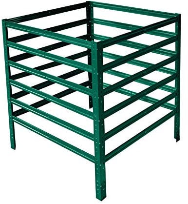 shelfplaza® Home Composteur 900l Jardin Vert/Composteur Jardin 90x100x100 cm/métallique composteur de Jardin 900l capacité comme bacs à Compost de Jardin pour composts et déchets de Jardin
