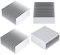 Awxlumv Aluminium-Kühlkörper-Set, 50 mm, 50 x 50 x 20 mm (L x B x H), Kühlkörper für GPU, CPU, Peltierplatte, Modul, Router, Verstärker, LED-Chipsatz, Kühlrippe (Silber)