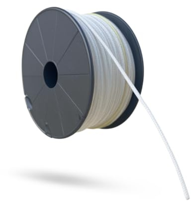 markiso Plissee Schnur 1,5 mm Weiß 30 Meter | Reißfest & UV-beständig | Jalousieschnur für Rollos, Gardinen, Plissees | Ersatzschnur für Sonnenschutz & Fensterdeko