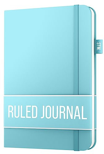 Notizbuch a5 liniert zum Schreiben | 150 Seiten, 120 g/m² dickes Papier mit Haftnotizen,Stiftschlaufe, (V) Leder-Hardcover | Scribbles That Matter Notizbuch liniert zum Schreiben, 5,75 x 8,2 Zoll