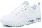 Youecci Damen Fitness Laufschuhe Atmungsaktive laufende Turnschuhe Sportschuhe Schnüren Hallenschuhe Leichtathletikschuhe Running Sneaker Gym Schuhe Weiß 42 EU