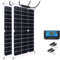 Module Solaire Monocristallin, Kit Panneau Solaire 600W, 18V 2 * 300W Panneau Solaire Flexible Solaire Système PV pour La Maison, Le Camping 60A