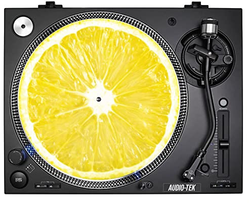 Lemon Slice Slip Mat 7 inch Slip Mats Turntable Decks Records Slipmat Slipmats Mat DJs Accessories Gift For Him Her