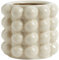 YANWE1 Bubble Keramikvase Beige - Boho Blumenvase für Dekor in Wohnzimmer, Schlafzimmer, Büro - Dekorative Vase für Kamin, Kaminsims, Couchtisch - 5 Zoll