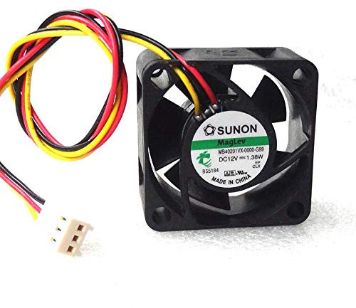 cooler Fan for Sunon MB40201VX-0000-G99 40mm x 20mm DC 12V 1.38W High Airflow MagLev Fan 3 Pin Vapo 40x20mm