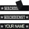 Sheriff Klettpatch personalisieren - Sheriff SternPatch personalisiert mit Klettverschluss - Aufnäher mit Klett individuelle Namensschilder - Wachdienst Klett Patch selbst gestalten - 125x25mm