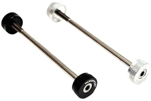 Gerrit Schnellspanner 74 85 100 130 135mm Titan Ti Fahrrad Nabe Achse for Faltrad MTB Rennrad Quick Release Nabe zubehör Schnellspanner Fahrrad (Color : for 112mm Silver)