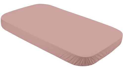 Spannbetttuch groß, für Waldin Babybett 7in1 - Bettwäsche für Kinderbetten- Pflegeleichte, superweiche und strapazierfähige Baumwolle, Rosa