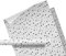 Seidenpapier weiß mit Punkten – Verpackungs- oder Füllmaterial – für Kleidung, Kerzen, Schmuck – Packseide mit Muster schwarze Pünktchen – auf Rolle – 47 cm breit – 10 Meter lang