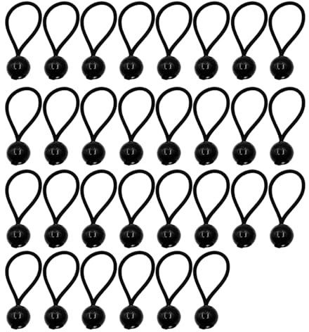 Njdkadey 30 Tarps Sphere Bungees Tie Heavy Duty Canopies Tie Downs Canopies Elastic Ties Down Strap Weather Ties Down Strap