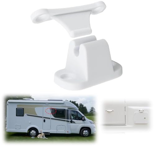 Caybats Serratura per Porte di Camper e Caravan | Compatibile con Fori da 35 mm e 48 mm | Fermaporta Rinforzato | Accessori per Camper | Sicurezza Migliorata per Veicoli Ricreazionali