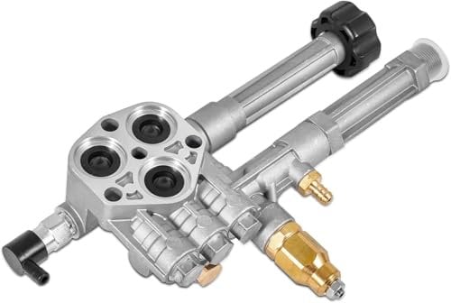 AR42940 Pressure Washer Pump Head Assy with Unloader & Installed Thermal Relief Valve Compatible with Troy Bilt RMW SRMW Pumps SRMW2.2G26 / RMW2.2G24 Pump Head Repacle AR42518 AR43061