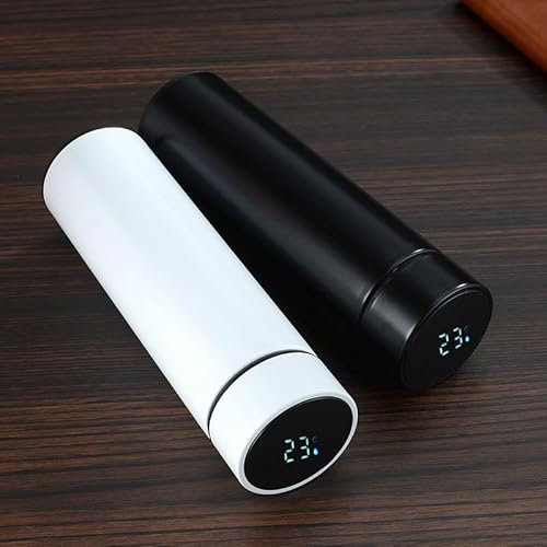 Double Wall Vacuum Display 500 Ml Smart Water Bottle Led Digital Electric Thermo Thermal Flask With Temperature
