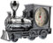 PRETYZOOM Retro-Wecker - Lokomotiven - Tischuhr Zuguhr Zuglampen für antike reiseuhren Antike Uhrenformen tischuhr Retro-Desktop-Uhr Modelle trainieren Lokomotive Wecker Nachtlicht Uhr