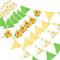 G2PLUS 12m Biene und Sonnenblume Stoffgirlande, 42-teilige Gelb Grüne Stoffgirlande, Oster Dekorationsgirlande für Frühlings und SommerHeim und Gartendekoration im Freien