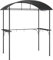 Emmtore Grillpavillon, Grillüberdachung mit Seitenregalen, BBQ Pavillon Stahlrahmen, Gartenpavillon Grillzelt, Anthrazit 220x115x230cm Stahl