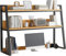 Generico Estantería de escritorio con 2 estantes, estantería organizador de escritorio, mueble de escritorio de dormitorio para oficina doméstica, expositor multiusos, estantería de escalera