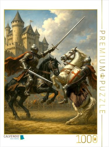 Puzzle · Ritter im Turnierkampf | 1000 Teile · Lege-Größe 64 × 48 cm · CALVENDO Puzzle