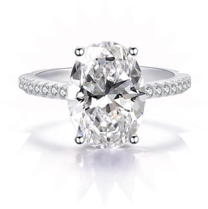 JQQJZLC Mädchen Produkte Ringe Ring Schmuck Frauen Männer versprechen Hochzeit große ovale Zirkonia -Ringgeschenke