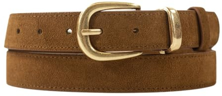 SCAMODA Damengürtel aus echtem Veloursleder – Eleganter Wildleder Gürtel – 2,8 cm breit – In vielen Farben & Längen – Klassisch & modern kombinierbar