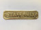 STAFF ONLY Door Sign Name Plate Solid Brass with a Lacquered Finish 16.5 x 3.5cm comes with Screws DSN-10-PL