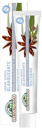 Corpore Sano: Bleichende Zahncreme mit Sternenanis, Eukalyptus und Minze, 75 ml
