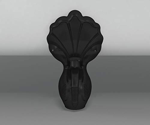 AQUATOP Lot de 4 Pieds de Baignoire L1B Type Patte de Lion Noirs