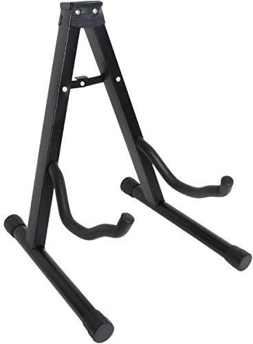 iGadgitz Xtra U6995 - Stand Guitare Support Guitare Classique Pied Guitare Electrique Pliable Universel Guitar Stand avec Bras en Mousse - Classique, Acoustique, Électrique, Basse - Noir