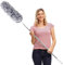 DELUX Plumeau en microfibre extensible pour toile d'araignée avec manche extra long de 254 cm, tête pliable et chapeau résistant aux rayures pour nettoyer le ventilateur de plafond, le plafond haut,