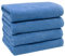 ZOLLNER 4er Set Handtücher - weiche und saugstarke Gästehandtücher - waschbar bis 95°C - Baumwolle - 50x100 cm in blau