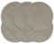 vidaXL 6X Tischset Platzmatte Platzset Platzdeckchen Platzdecke Tischdeko Platzmatten Tischmatte Untersetzer Uni Grau 38cm Rund Baumwolle