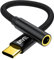 USB C zu 3,5-mm Kopfhörer Adapter, 1-Pack USB C Kopfhörer Adapter Stereo Audio Kabel kompatibel mit iPhone 16/15 Pro Max/15 Pro/15 Plus Galaxy S25/S24/S23/S22/S21 Huawei P50 Mate 50 Pixel 7 6 1-Pack