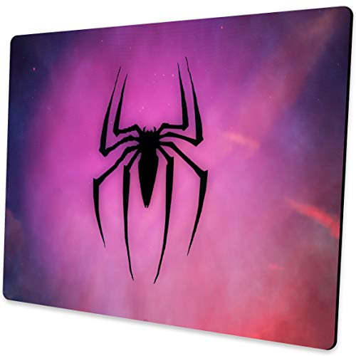 SHALYSONG Spider Mouse pad Small Computer Mouse pad with Personalized Galaxy Spider Design Office Non-Slip Rubber Mouse mat