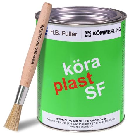 Köraplast SF 600 g Colle universelle & pinceau d'application Langlauf Schuhbedarf Colle contact Colle pour chaussures, bâches d'étang Bâche de tente Polysterol PVC