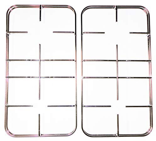 Nardi Kit 2 griglie in filo cromato colore inox 454 x 245 mm. altezza 40 mm. per cucina piano cottura 4 fuochi a gas - F3605/KIT