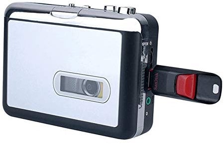 P02CS Kassette zu MP3 Konverter – Tape-to-MP3 Musik Player mit USB Stick Rekorder, Kein PC Erforderlich, Digitalisieren Sie Ihre Kassetten in MP3