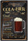 WOGEKA ART Retro Blechschild - Cola-Bier - Diesel - Biersorten - witziger Spruch als Geschenk-Idee zum Geburtstag Weihnachten zur Dekoration 20x30 cm Vintage-Design aus Metall 393