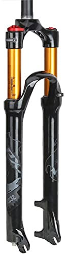 Fahrrad Front Gabel Luftdruck Stoßdämpfer Gabel Gabel Fahrradzubehör Magnesiumlegierung + Aluminiumlegierung 26/27.5/29 Schulterkontrolle B,26 inches