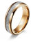 Hoisy Wolfram Ring Damen, Gold Rose Ring 6Mm Roségold Größe 54 Eheringe Antragsring für Frauen